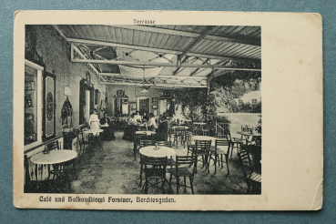 AK Berchtesgaden / 1915-1930 / Cafe und Konditorei Forstner / Terrasse
